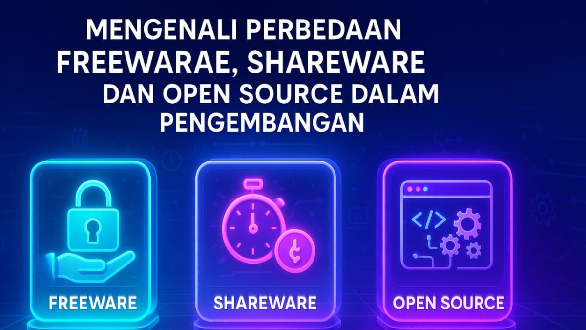 Mengenali Perbedaan Freeware, Shareware, dan Open Source dalam Pengembangan